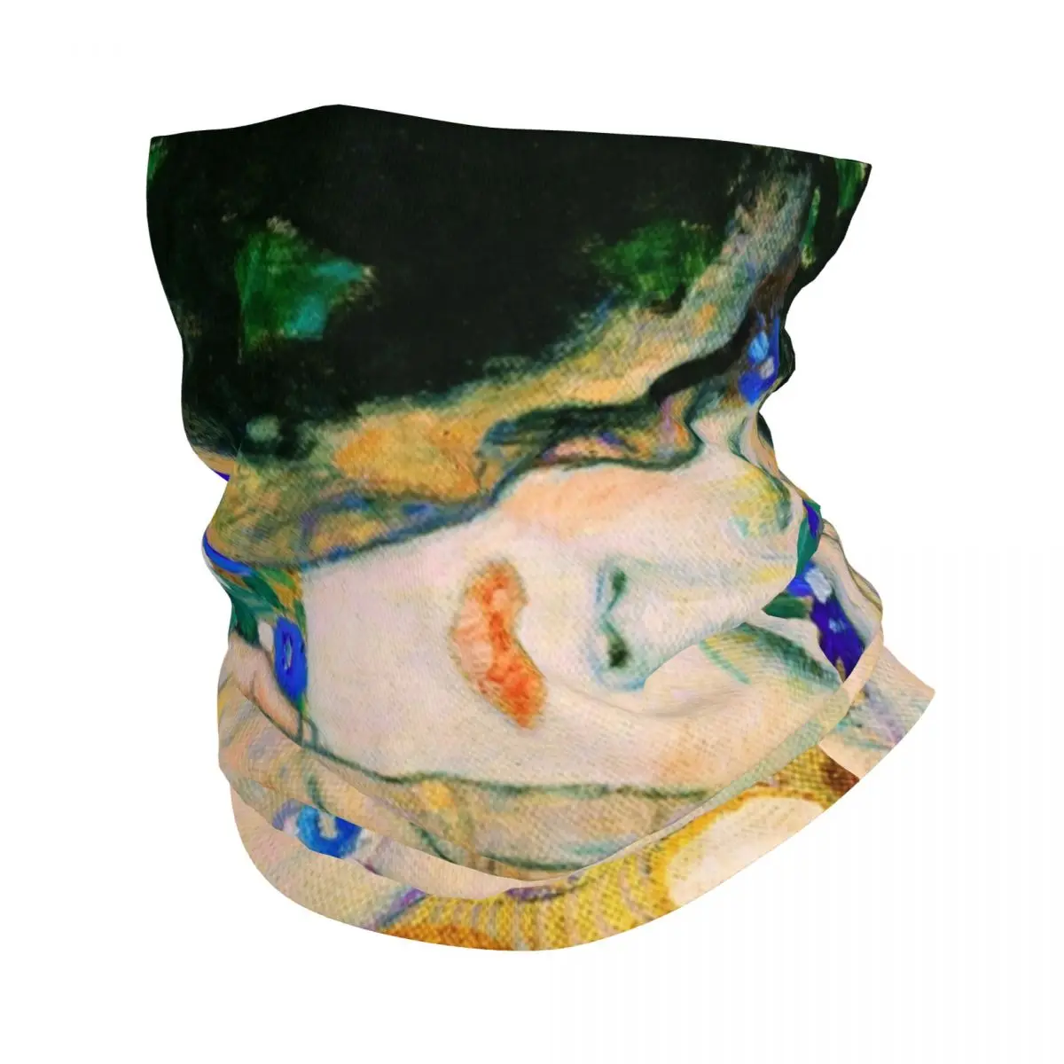 

The Kiss By Gustav Klimt Bandana Neck Cover Printed Mask Scarf Warm Balaclava Riding Unisex Adult Breathable