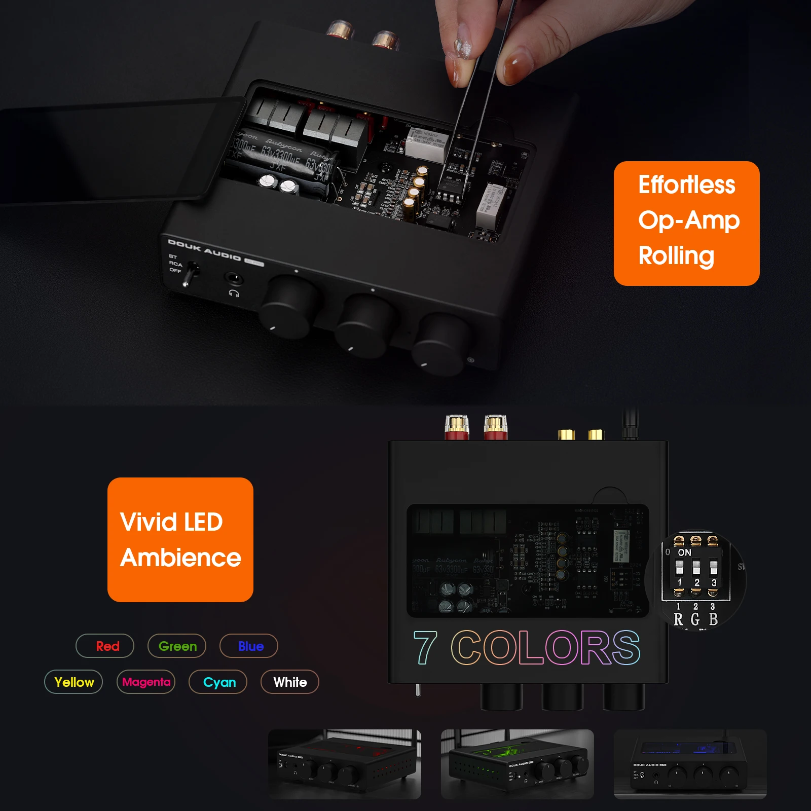 Douk Audio A5 PRO TPA3255 جهاز استقبال بلوتوث مضخم رقمي HiFi Class D Amp مضخم صوت ستيريو