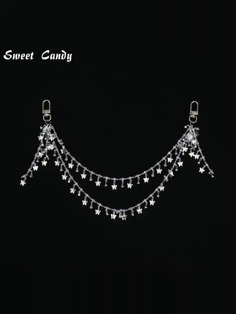 Large intestine lta bag chain extended version Gumei pendant two-dimensional DIY decoration bar decorative bag chain