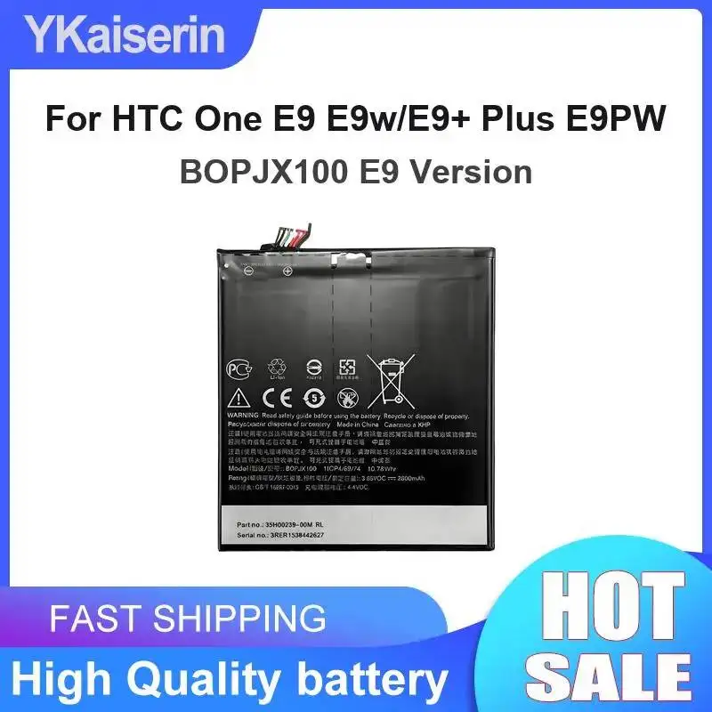 Rapid Charging For Htc One E9 E9w E9+ Plus E9PW BOPJX100 Version 2800mAh Mobile Phone Battery Portable