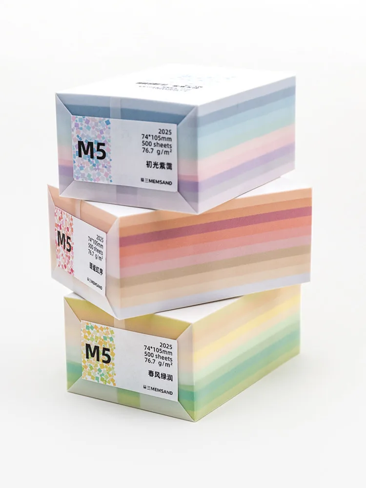 

Hues Color Paper Brick 30 Colors Handmade Collage Self-made Inner Pages Loose-leaf Journal Inner Core Paper 500sheets