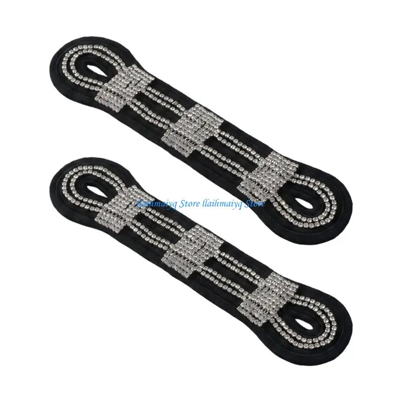 573B 2Pcs Rhinestones Iron On Patches For Clothing With 4 Color Option DIY Fashion Accessories For Jackets Belts And Bags