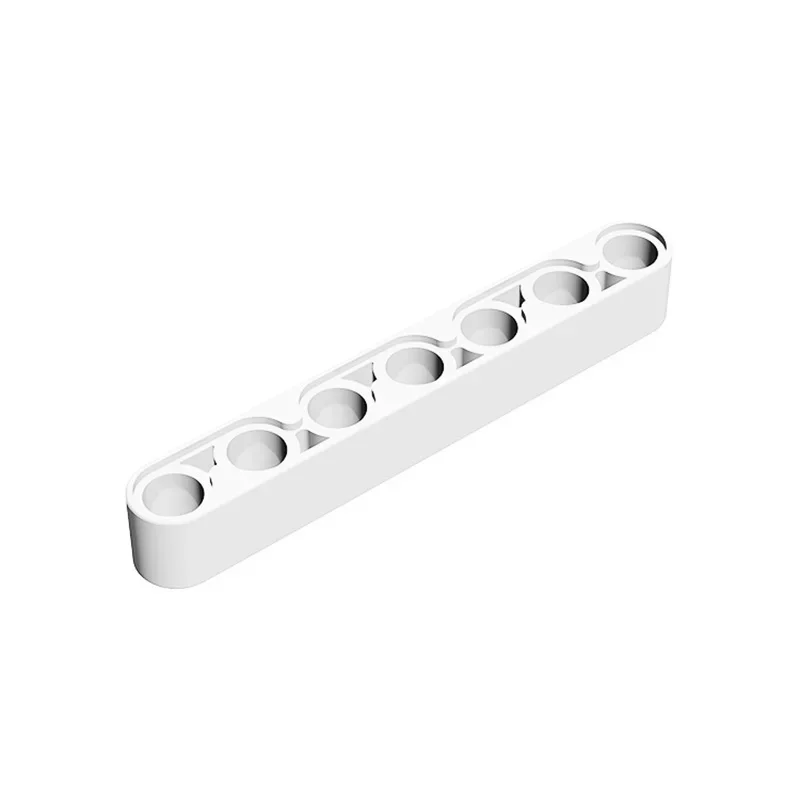 Moc 10 peças 32524 conector grosso 1x7 com furo tijolo liftarm empilhamento bloco de construção adequado brinquedos adultos meninos presentes de feriado