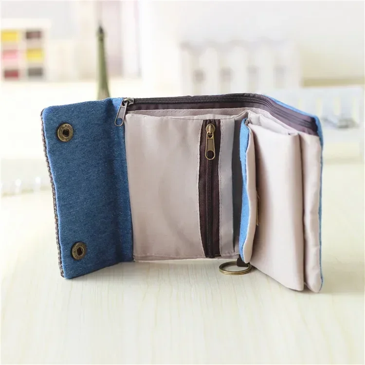 

Women 2024 Cotton Fabric Short Wallet for Female Large Capacity Coin Purse Card Holder Ladies Multifunction Men Purse Carteira