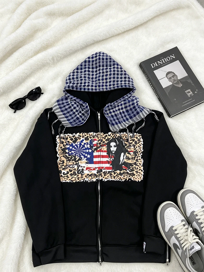 Y2K Women Full Zip Hoodies Fas - Street Fashion Zip Up Hoodie review and price