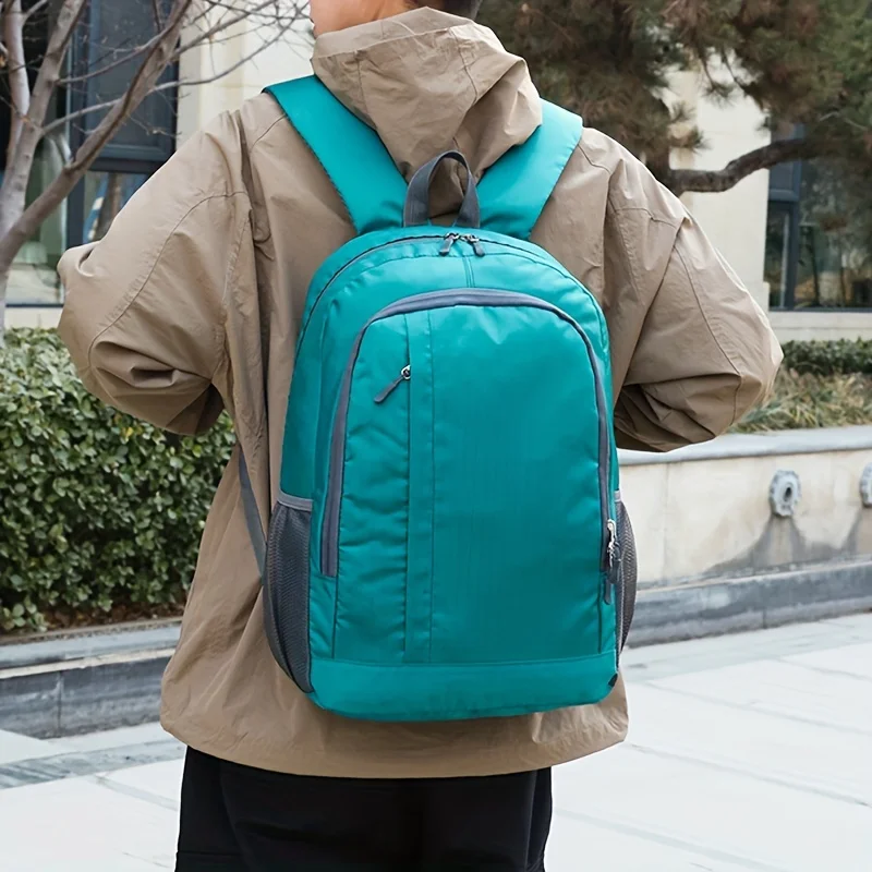 Nueva mochila para deportes al aire libre para hombres y mujeres, mochila ligera para viajes de ocio, cierre de cremallera, bolsas de gran capacidad
