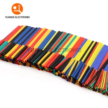 328PCS Polyolefin Isolierung Schrumpf Schläuche Rohr Hülse Wrap Draht Sortiment Schrumpf Schlauch Wrap Draht Kabel Ärmeln Set Hot