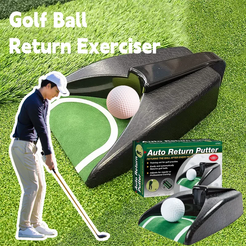 

Golf Ball Auto Return Trainer - Kickback Putting Device Portable Indoor Outdoor Practice Cup Improve Swing & Accuracy