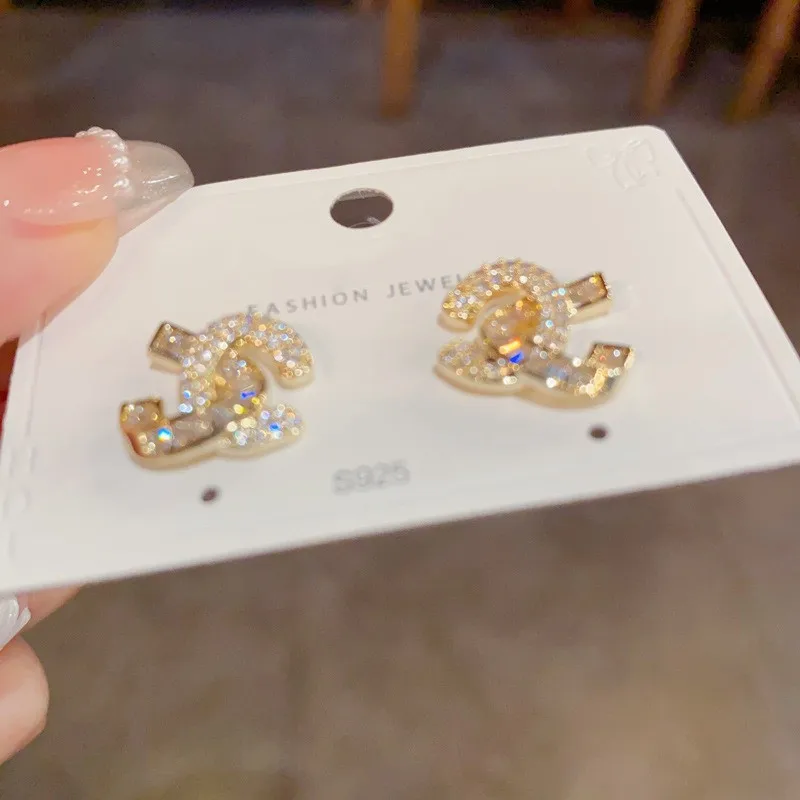 

Luxury Exquisite Diamonds Cross Stud Earrings for Women Gold Filled Sterling Silver 925 Fine Jewelry Fashion Celebrity Gifts