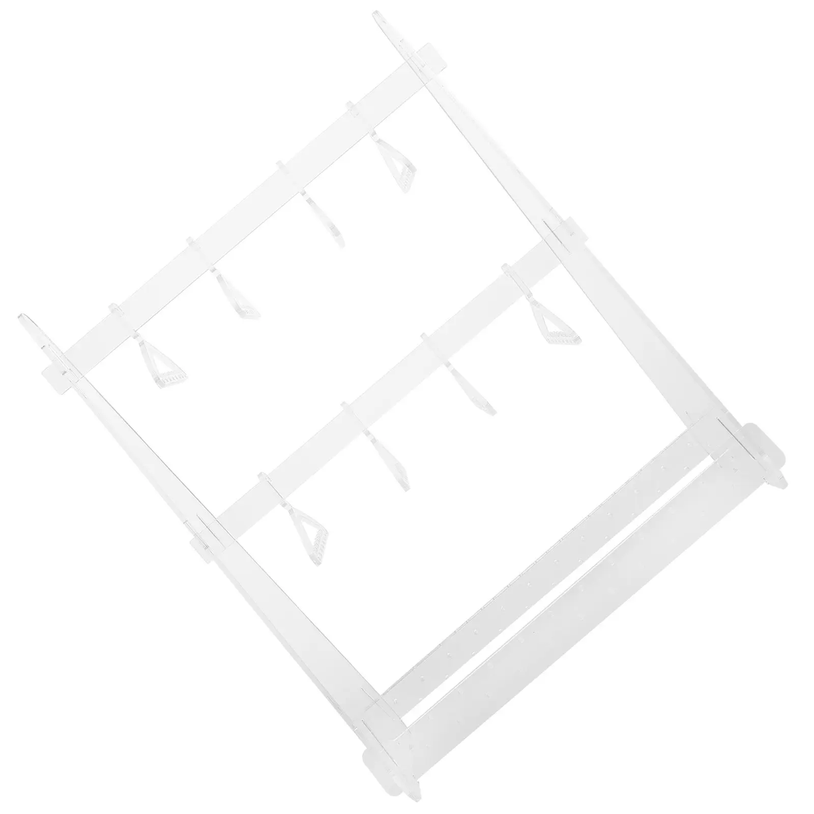 

Набор из 1 акриловой подставки для украшений: настольный декоративный органайзер для серег, ожерелий и кулонов для дома и магазина, стильный и прозрачный