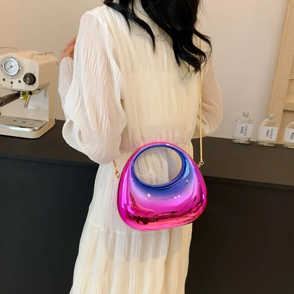 New Round Evening Clutch Bags Acrylic Elegant Handbags Portable Crossbody Bag for Women