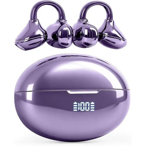 Imagen 1 del producto Auriculares con traducción AI, auriculares Bluetooth abiertos con Clip de perlas, 164 idiomas, traducción en tiempo Real para viajes, negocios y aprendizaje