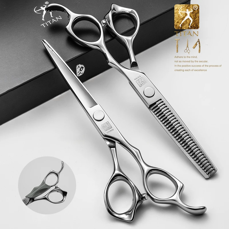 

Titan Professional Hair Scissors Thinning Cutting Barber Hair Shears Scissor Hairdressing Scissors 5.0/5.5/6.0/6.5inch 440C