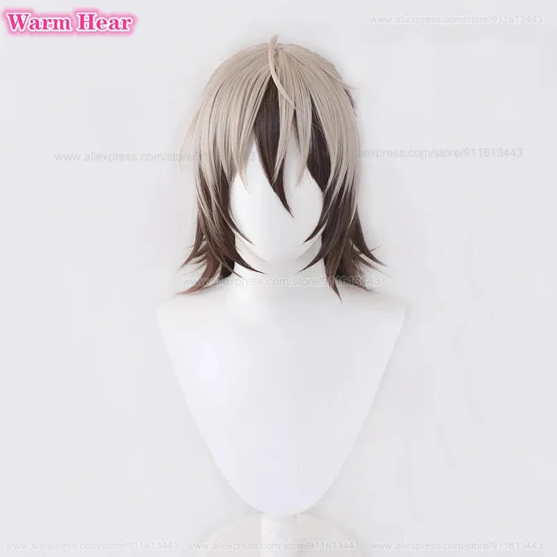 

High Quality Rei Cosplay Wig Game Gradient Half Tied Hair Wig Heat Resistant Synthetic Cosplay Anime Wigs + Wig Cap