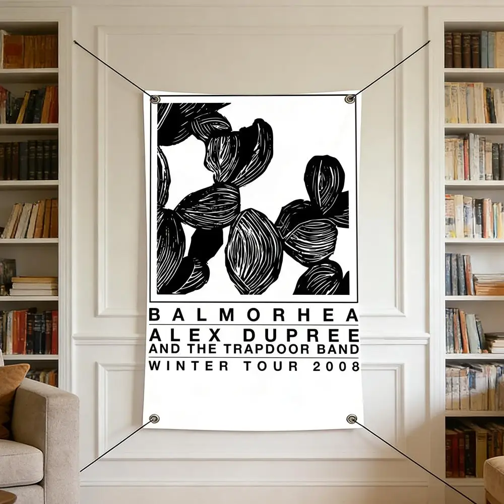 rock B-Balmorhea Flags Warm Home Flag 4 Grommets Wrinkle Free Indoor Outdoor