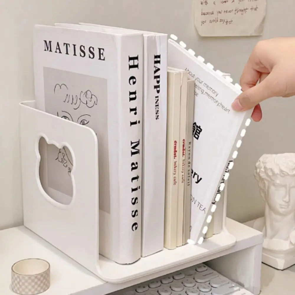 

Practical Multi-layer Design Desktop Book Stand Efficient Easy to Install Layered Book Shelf Student Storage Rack Home Decor