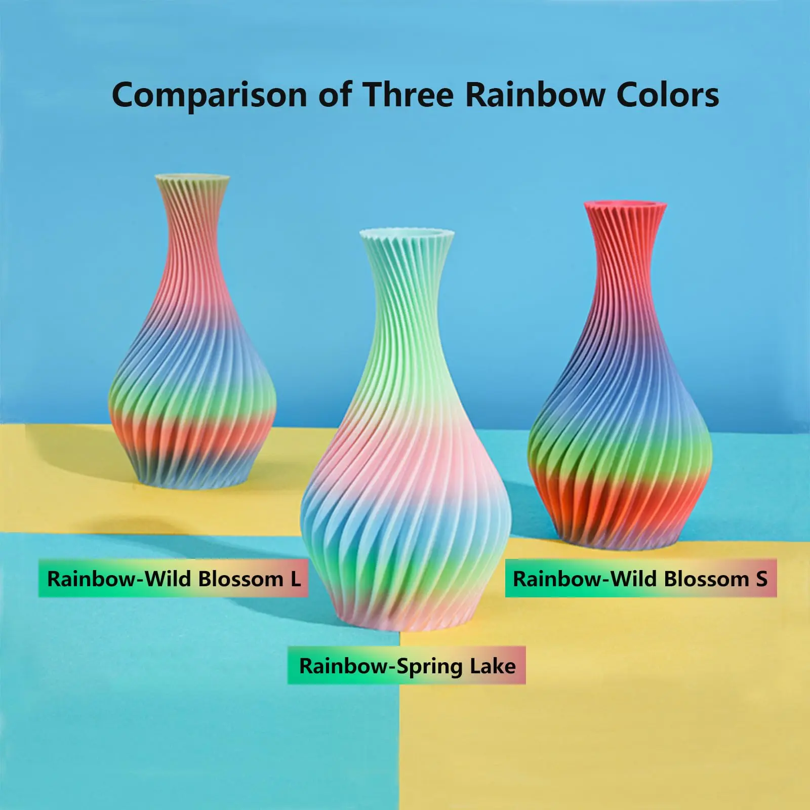 Creality Hyper Rainbow PLA Filament 1.75mm 1KG