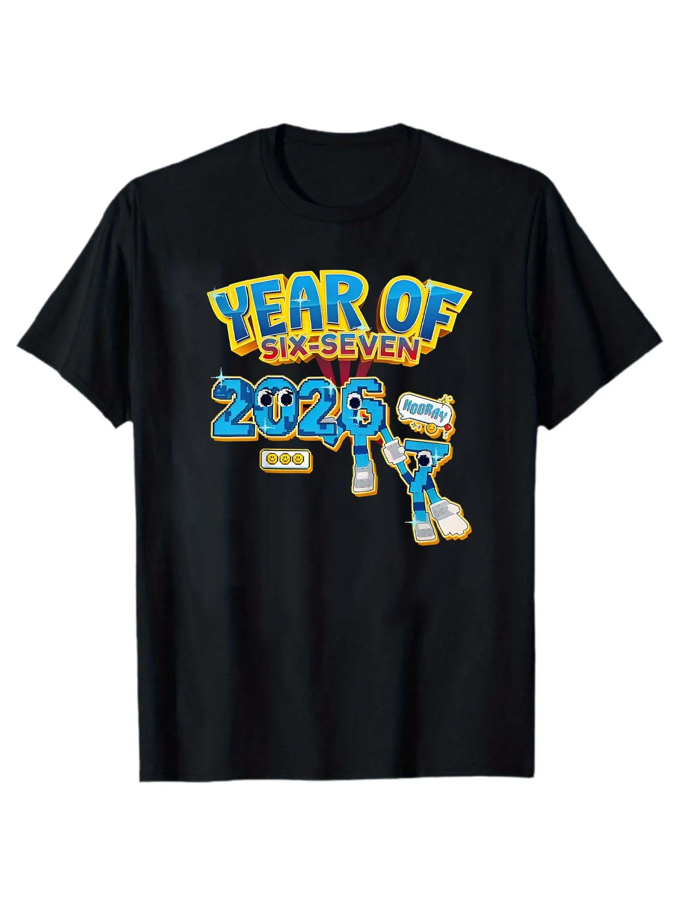 2026 New Style 67 Printed Pattern Unisex Cotton T-Shirt for Men, Comfortable All-Season High GSM ...