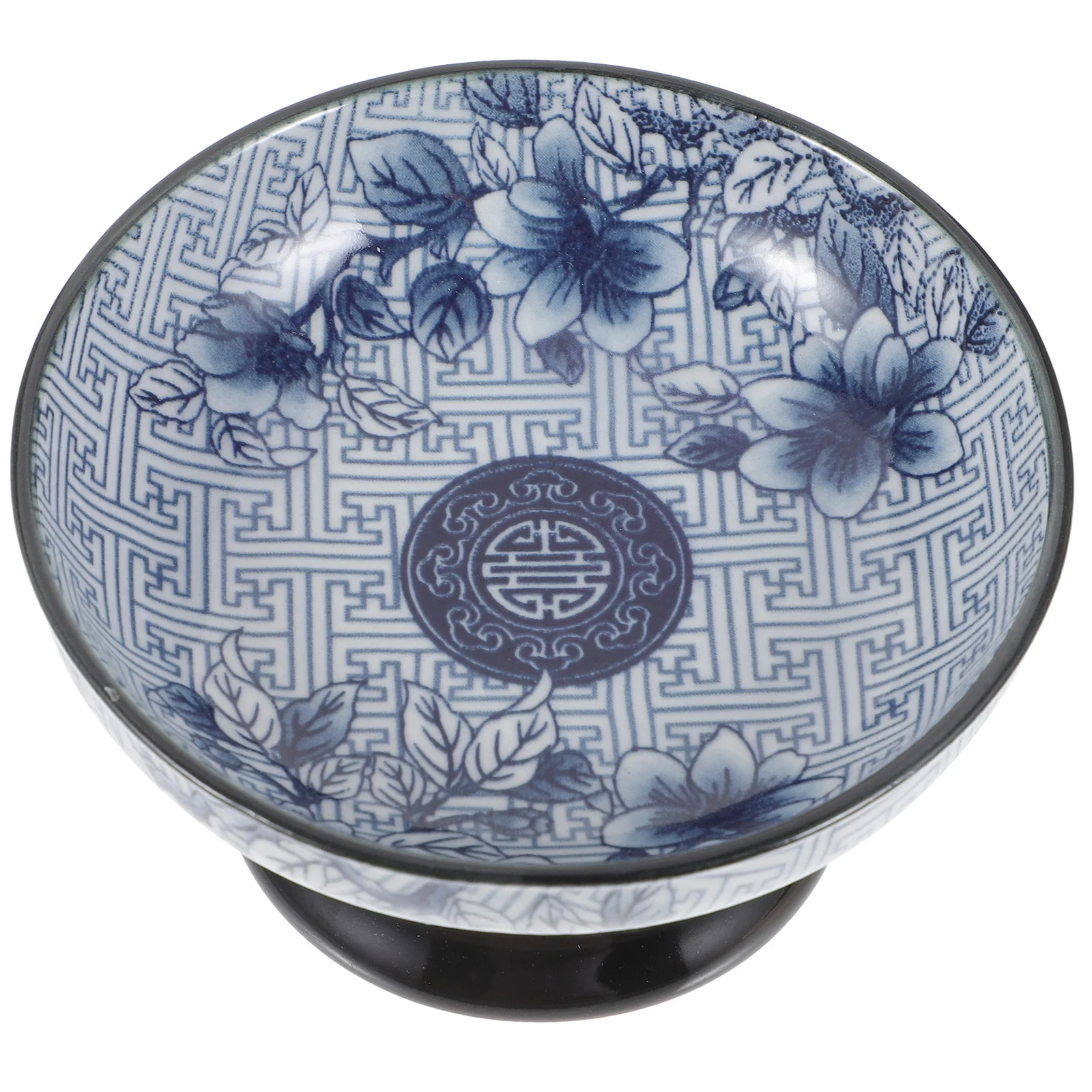 

Ceramic Snack Tray Blue and White Porcelain Dessert Plate for Cake Fruit Nuts Storage Decorative Food Serving Dish Coffee Table