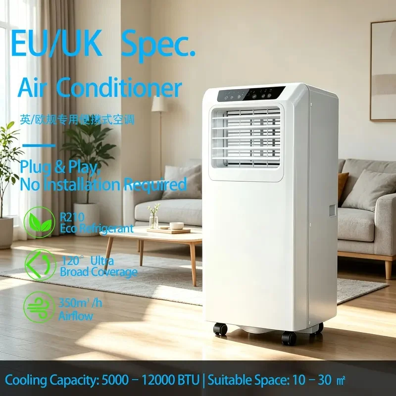 2026Portable Air Conditioner 9000BTU In Stock,  Mini Split AC with Remote Control, 3-in-1 Cooling/Dehumidifier for Room Office
