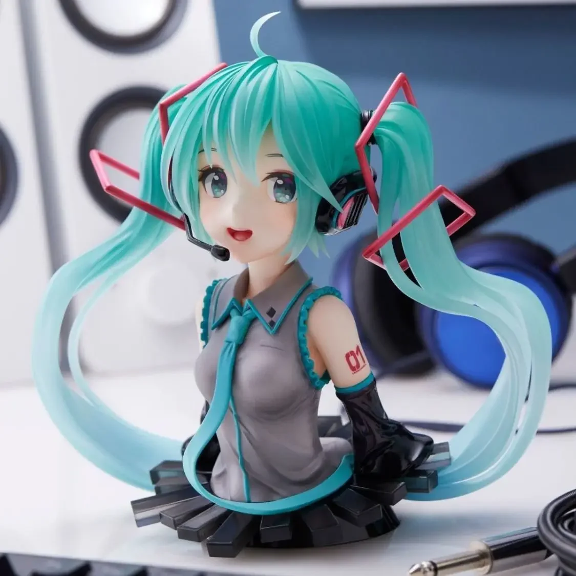 Hatsune Miku Anime Büste Figur PVC-Modell Actionfigur Sammlerstück Geschenk Dekoration