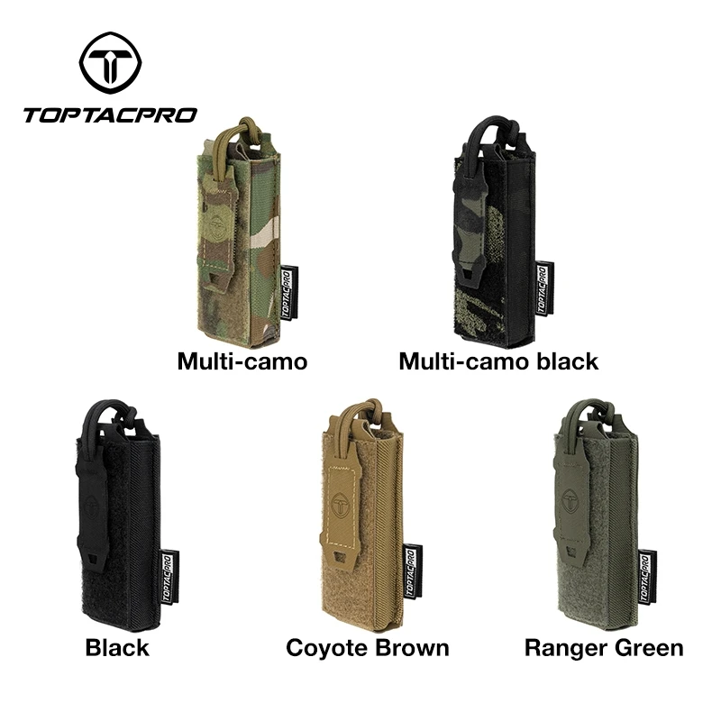 TOPTACPRO Tactical 9mm Mag Pouch Knife Pouch MOLLE Pouch w/ Hook Handle Hunting 8516