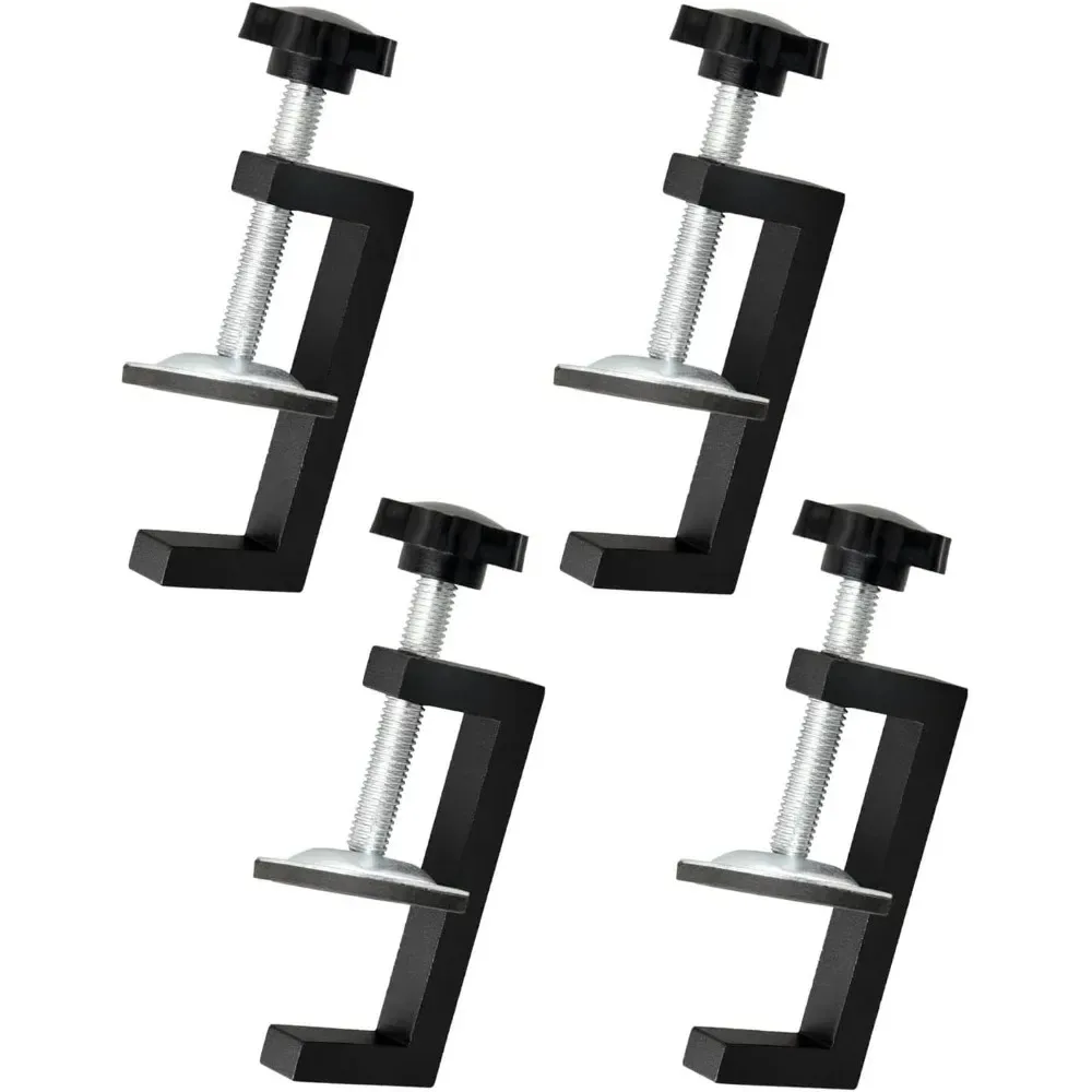 1/4 Pieces of G Fixture Kit, Clamping Range 10-57mm Woodworking Fixture, Adjustable Workbench Fixture Tool Accessories