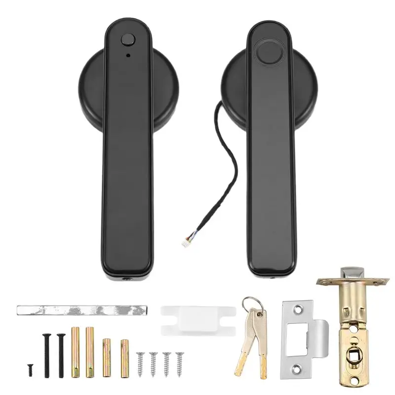 

AB25-Fingerprint Door Lock With Bluetooth For Ttlock Electronic Lock With Biometrics Fingerprint/Password/Key/App Unlock