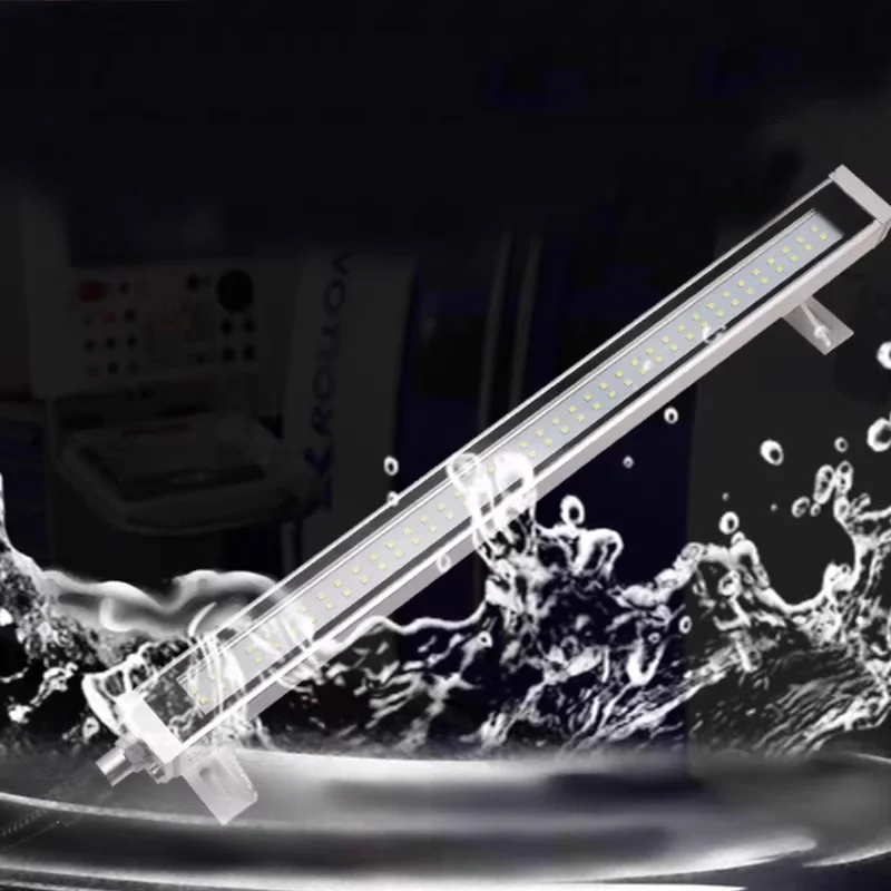 10W/14W LED CNC Work Light CNC Machine Tool Work Light Tempered Frosted Glass Aluminum Alloy Body Adjustable Sliding Bracket