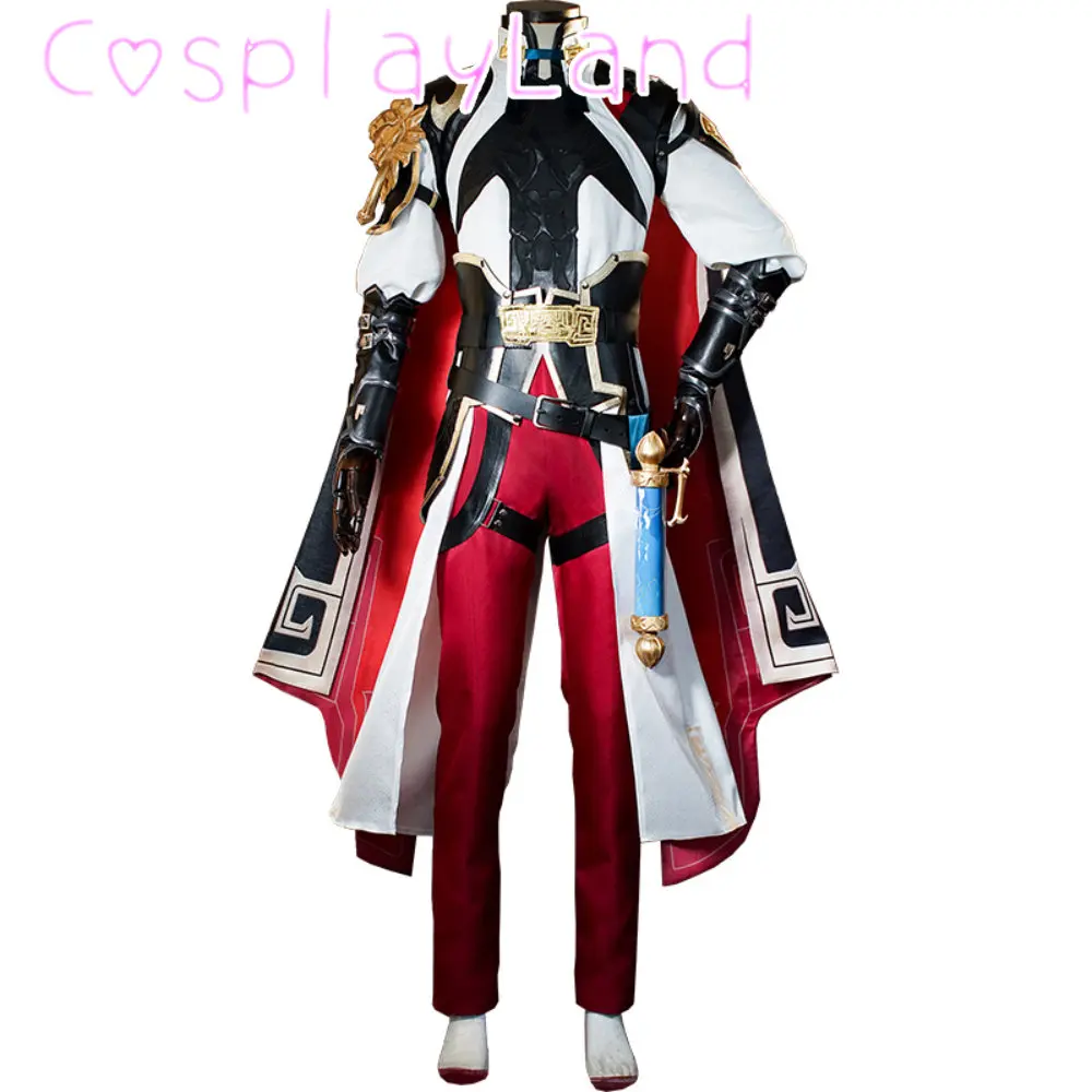 Honkai: traje de Cosplay de Star Rail Jing Yuan para hombres, traje de juego antiguo, hermoso traje de fiesta de Carnaval de Halloween, peluca Jing Yuan