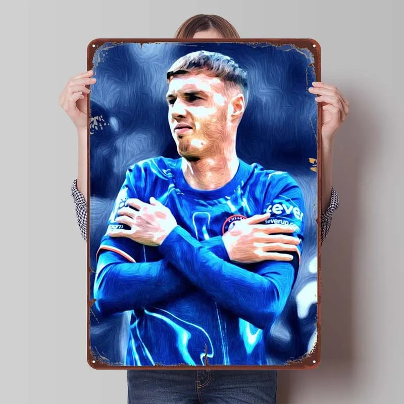 Cole Palmer Art Sign Sports Metal Poster Gaming Room Decoration Home Custom Metal Tin Signs for Wall Art Decoration Man Cave