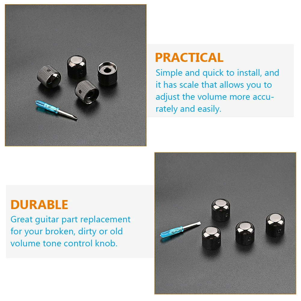 

Potentiometer Guitar Knob Electric Tone Replacement Treble Pedal Crystal