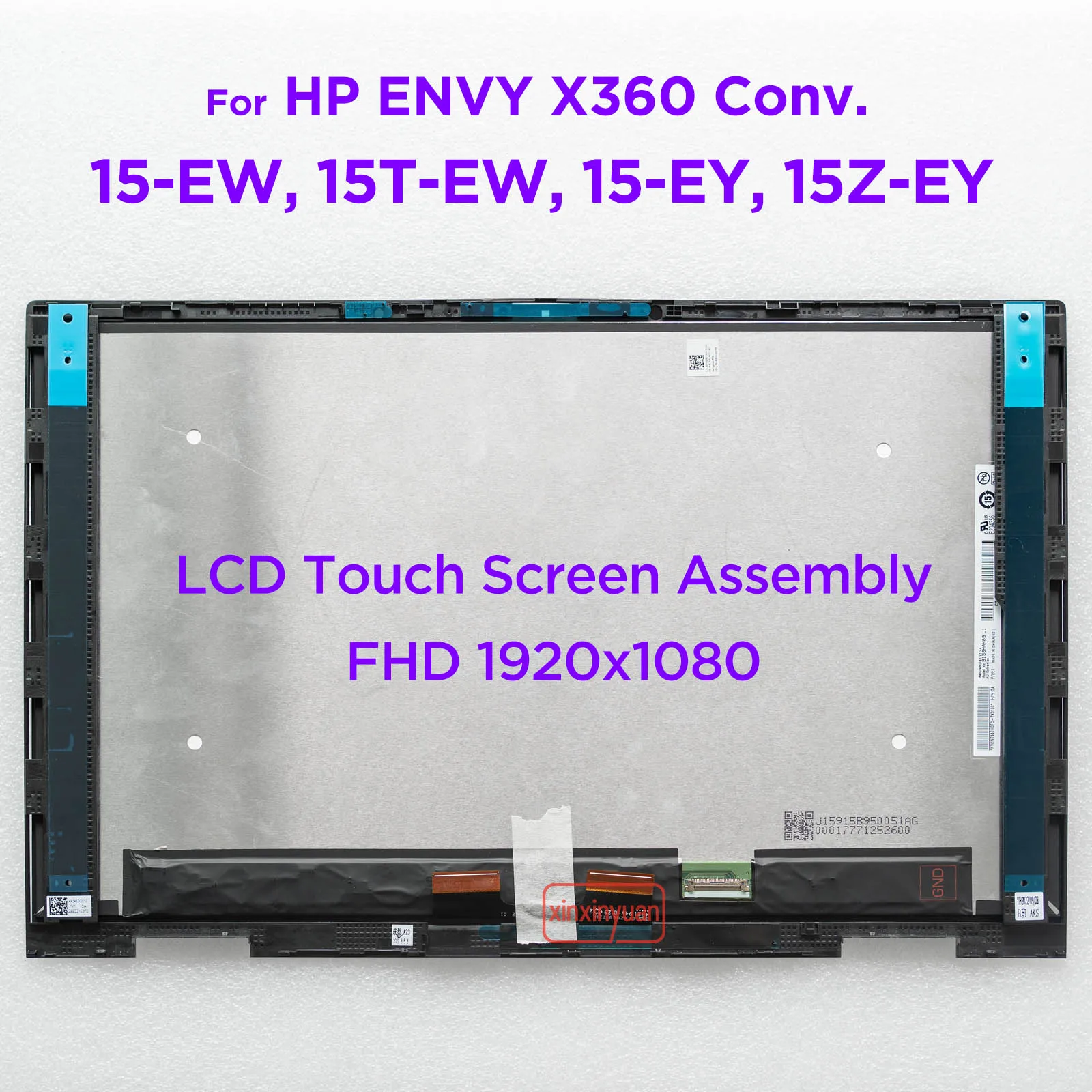 Montagem do Toque da Tela Lcd para hp Envy X360 15-ew 15t-ew 15-ey 15z-ey 15-ew0006tx 15-ew0023tu 15-ew0051tu Display N09664001 15.6