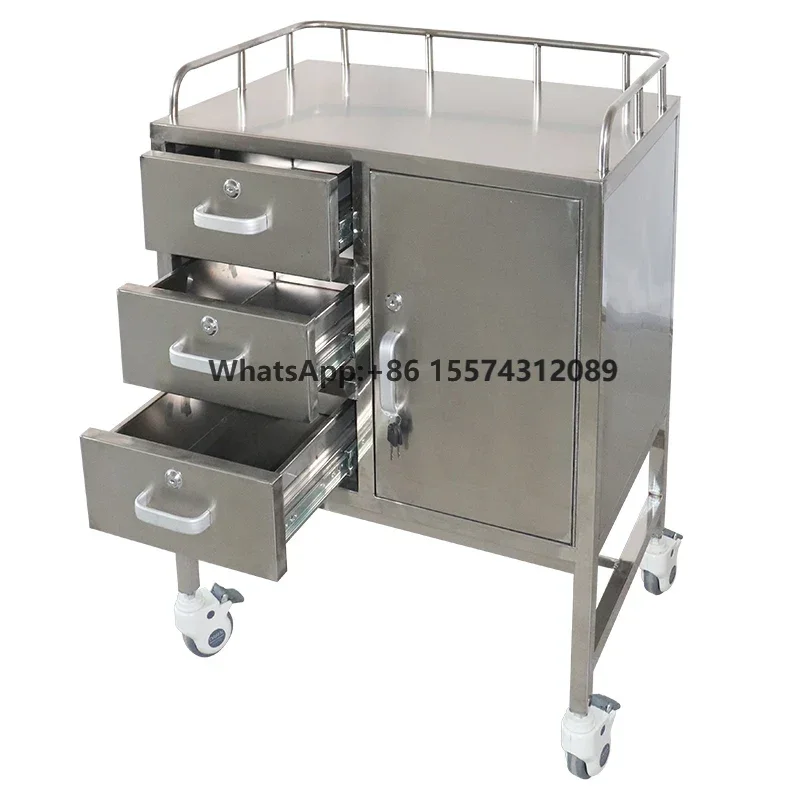 

ORP-TS34b good factory price metal frame hospital crash cart medical emergency trolley