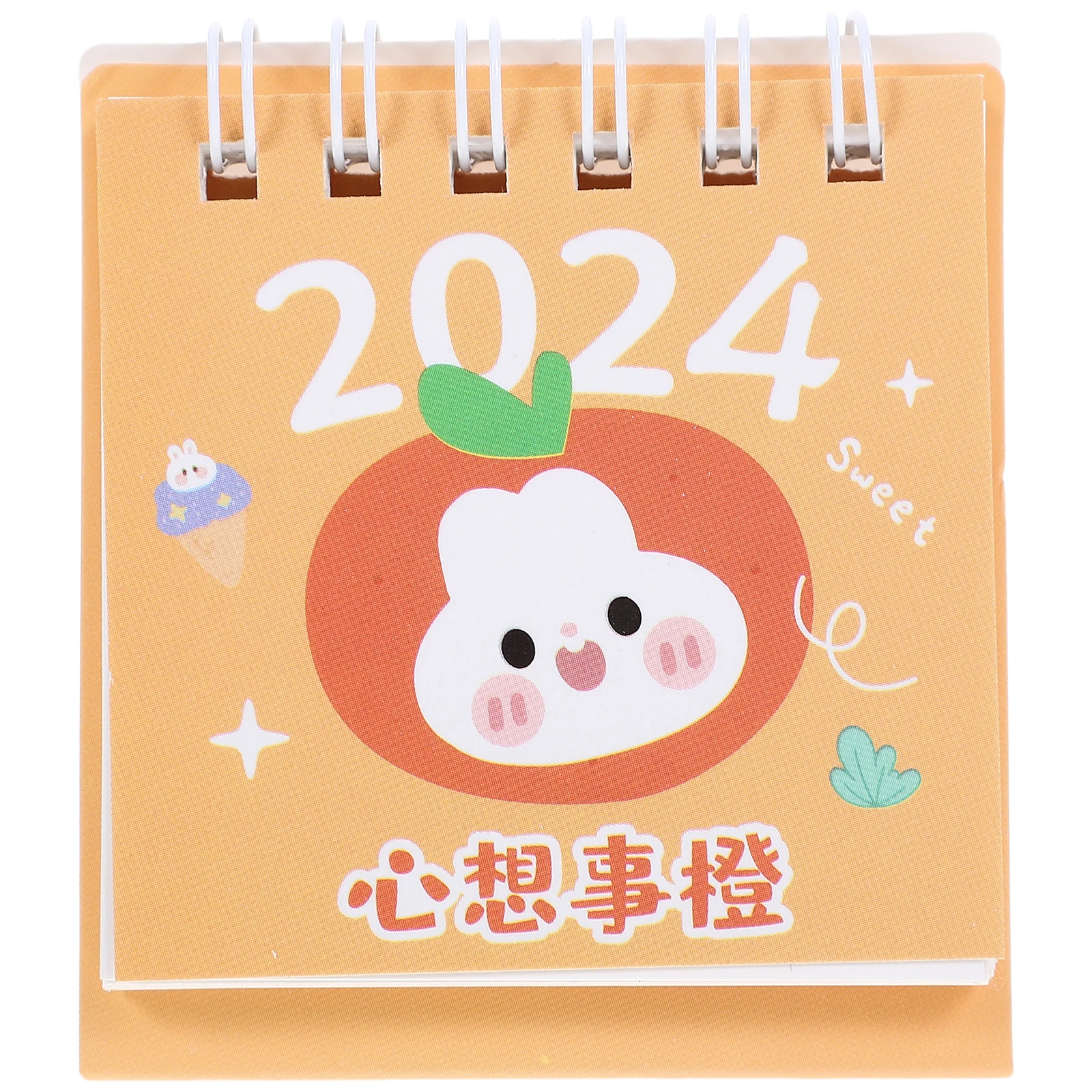 

Mini Desk Calendar Small for Office Monthly Coil Aesthetic Desktop Decoration Paper