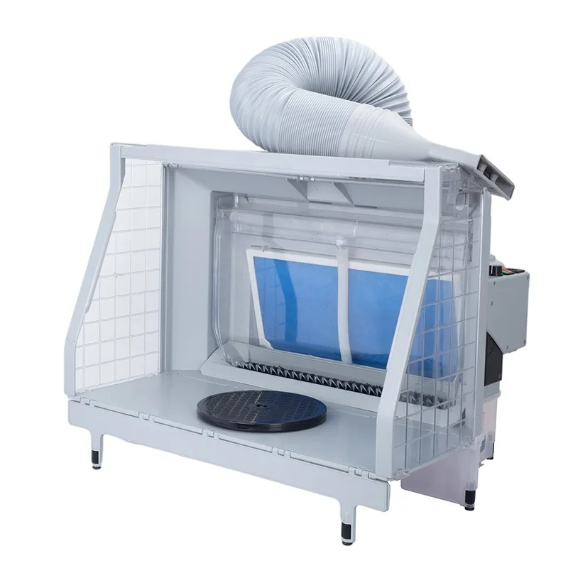 Airbrush Spray Booths: Dry Exhaust vs. Water Curtain Setups