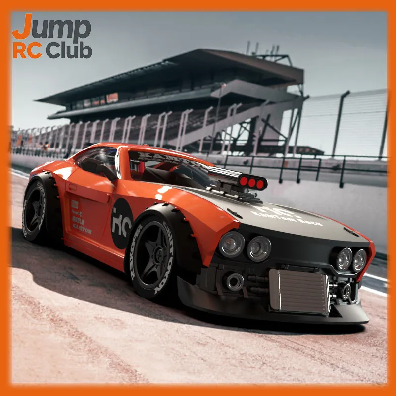 KAMTOM 4WD RC Drift Car 1:32 Scale ESP GYRO High Speed Racing Remote Control Car With LED Lights Kids Boys Electric Toy Gift