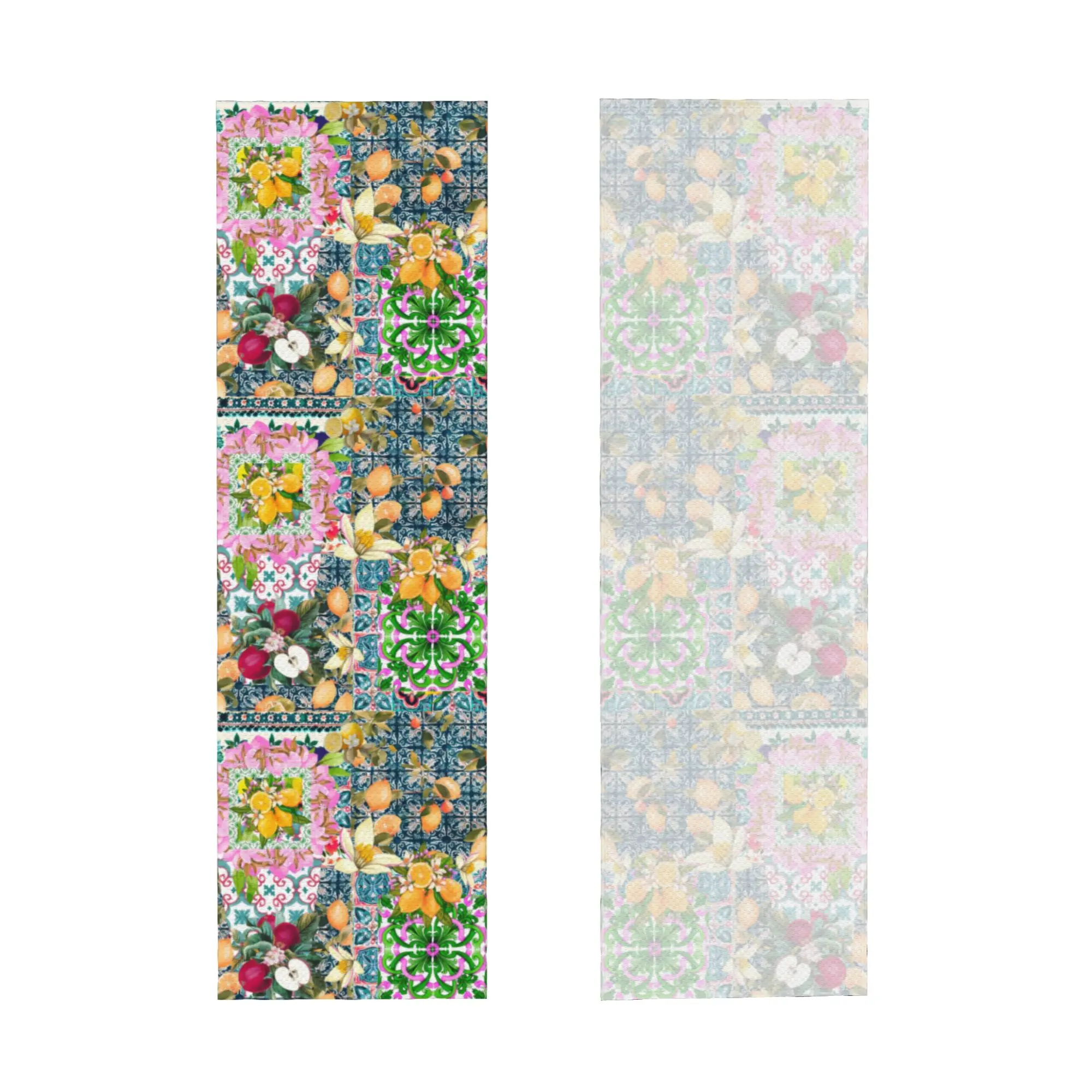 Summer Sicilian Mediterranean Ceramic Tiles Cold Exercise Towel Face Towel Quick Dry  Yoga Breathable Cold Towel