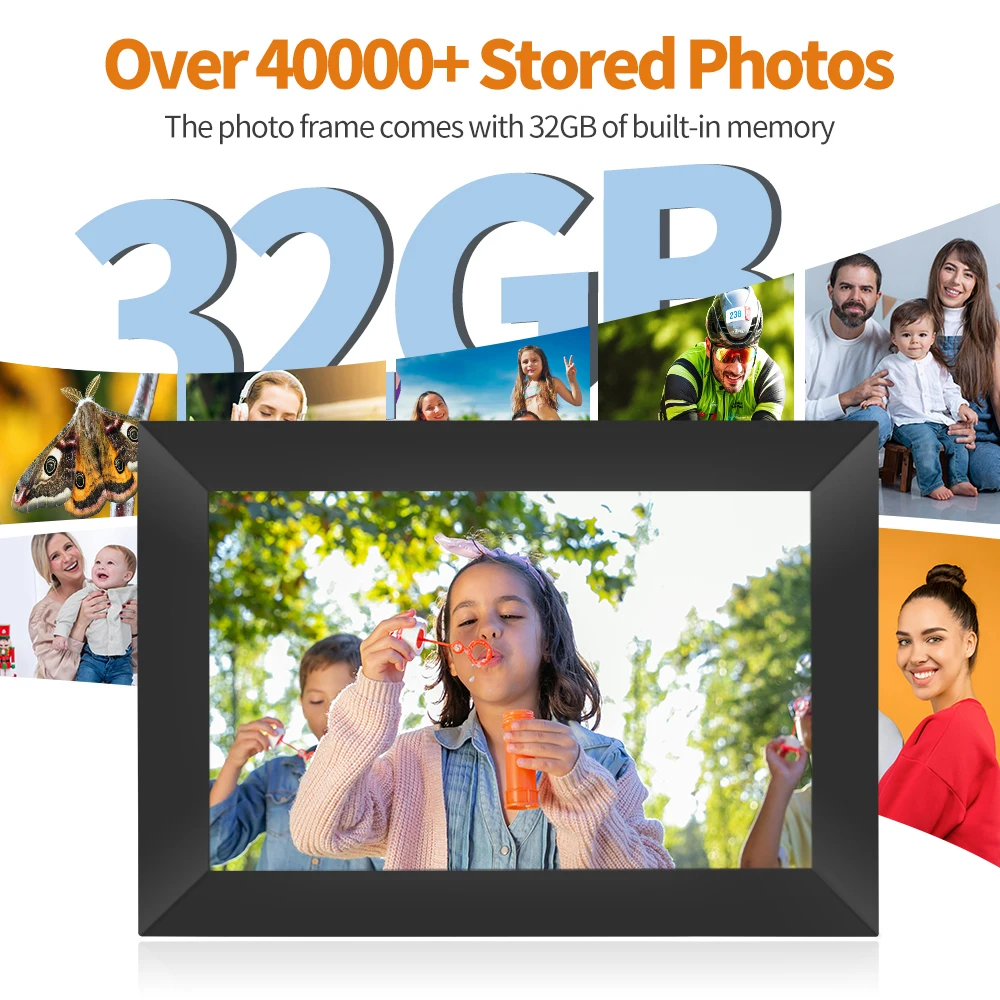 Nuova cornice per foto digitale Frameo da 10.1 pollici cornice digitale WIFI Album di immagini elettronico intelligente Bulit-in 16GB per regalare regali