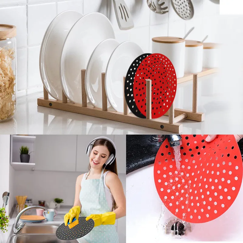 YS00032-Air fryer silicone non stick baking mat, pastry tools, oil mat, cake grill, kitchen accessories