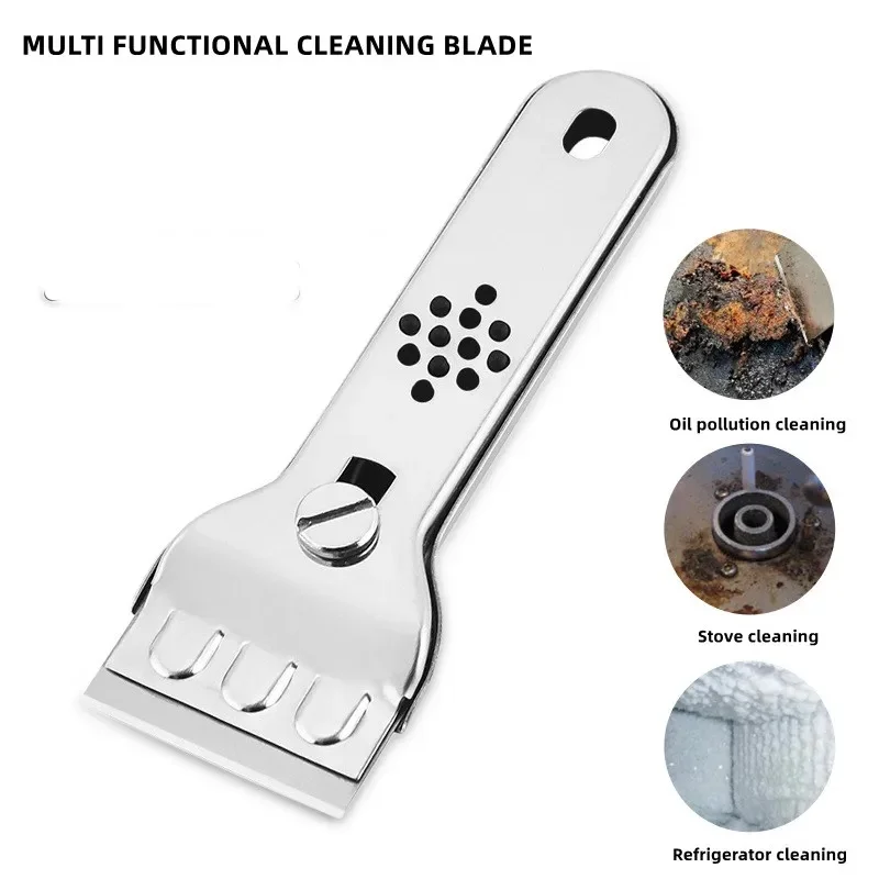 Stainless Steel Cleaning Scraper Blade Glass Kitchen Ceramic Tile Decontamination Scraper Wall Floor Paint Scraper Tool Knife
