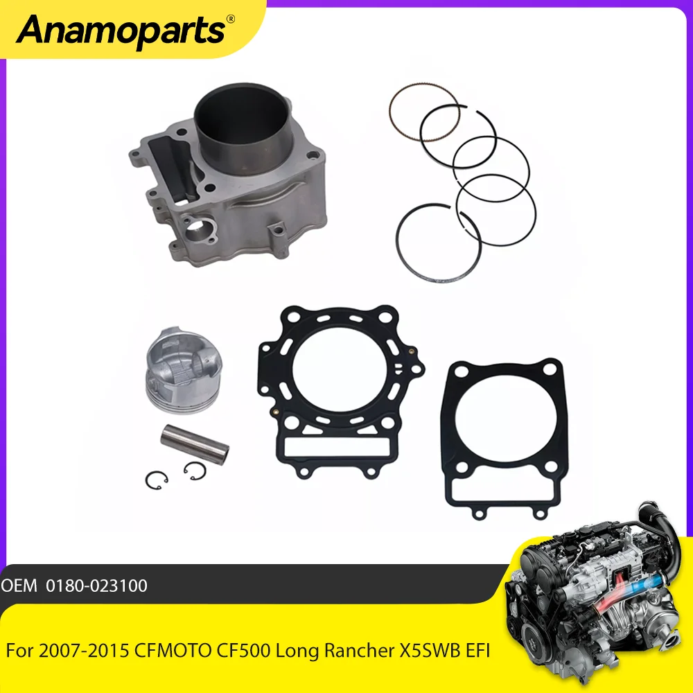 STD 87.5MM For 2007-2015 CFMOTO CF500 Long Rancher X5SWB EFI cylinder piston gasket Rebuild Overhaul TOP End kit ATV 0180-023100