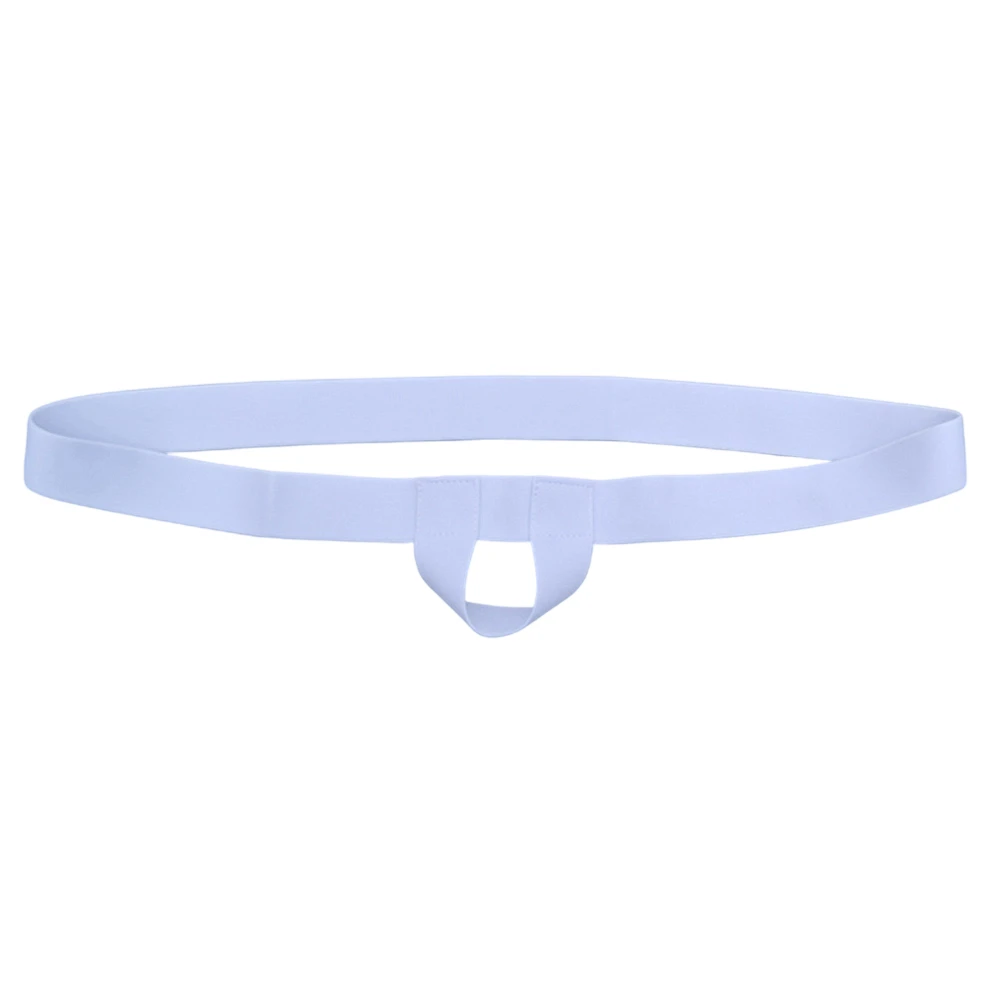 Male Solid Color Hollow for G String Underwear Open Butt Thong with Lifter Rings Erotic Lingerie Low Waist Stretch Fabric