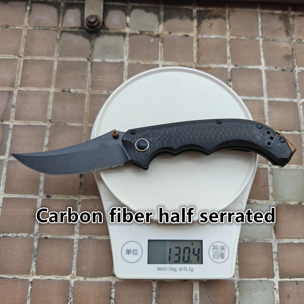 JUFULE 865 Mini Bedlam Best Foam Carbon Fiber / G10 Washers Folding Pocket EDC Tool Camping Hunt Mark S90V Blade Outdoors Knife