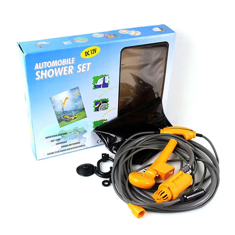 Electric 12V RV Accessories Car Shower Pet Bath Portable Car Wash Artifact Outdoor Camping Shower Set