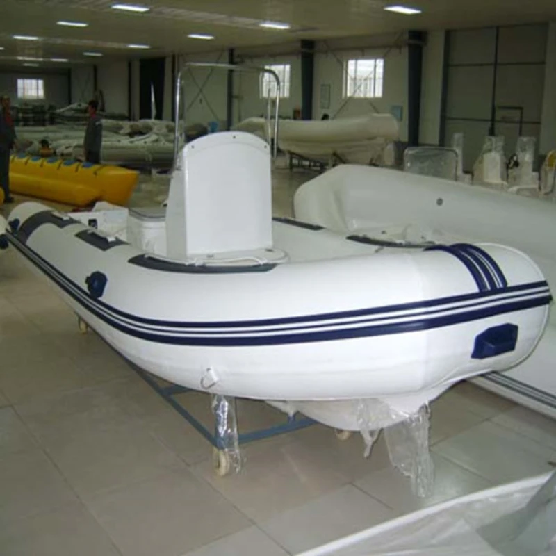 Goboat RIB480 4.8M 16FT Goethe Factory Hot Sale 4.8m Fiberglass RIB Inflatable Hypalon Fishing Boat For Sale RIB480D