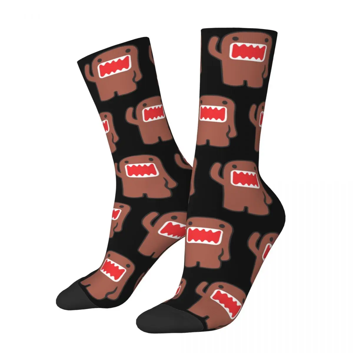 New Men's Socks Harajuku Domo Kun Doll Sock Skateboard Women's Sock Spring Summer Autumn Winter