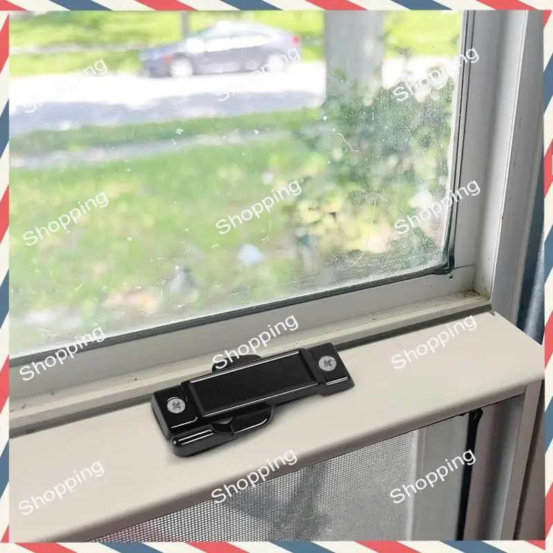 M20K 4 Pcs Window Replacement Sash Lock-2-1/4 Inch Mounting Hole Centers Sash Lock,Black Sash Lock