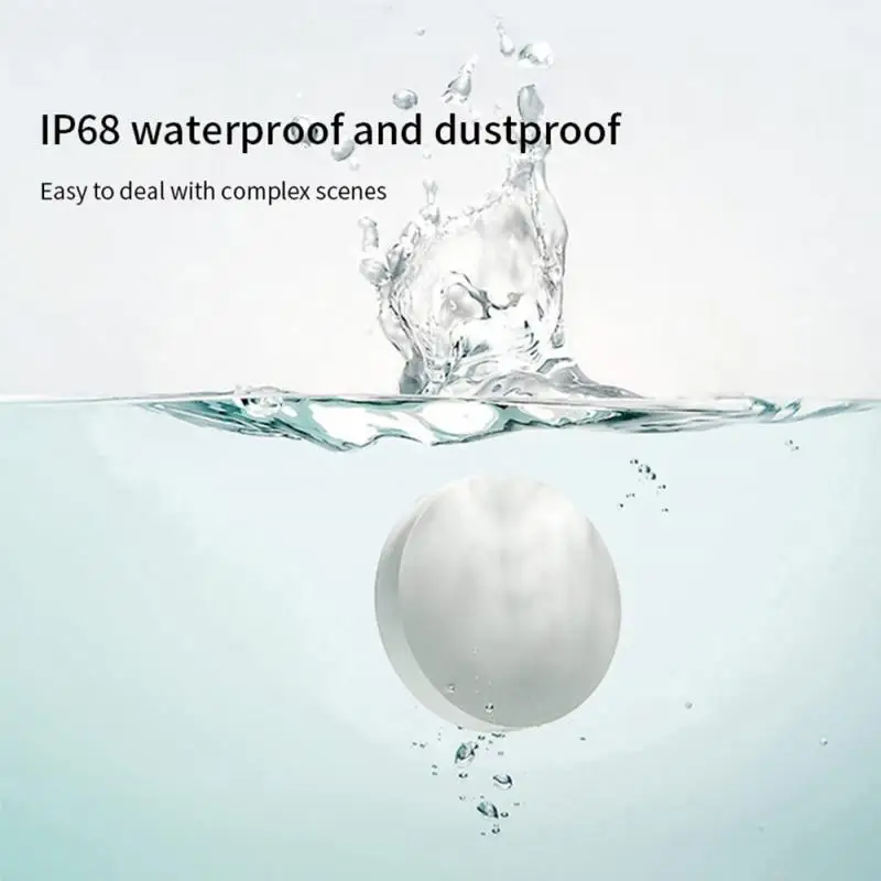 ZigBee Tuya detektor kebocoran air, tangki air Sensor banjir, Alarm air penuh, pemantauan jarak jauh dengan Gateway Zigbee