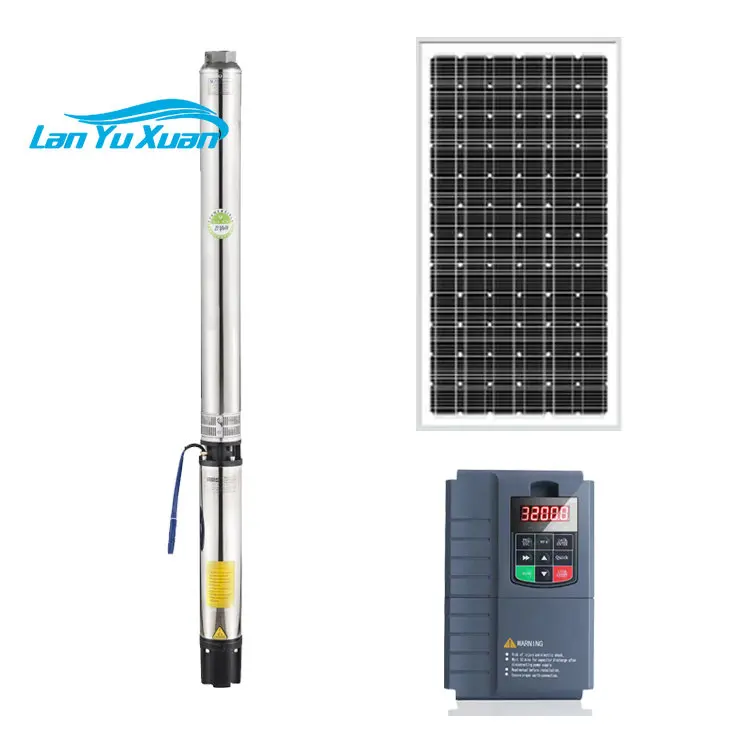 3 Inch Solar Submersible Deep Well Pumps Solar Water Pump For Agriculture Irrigation